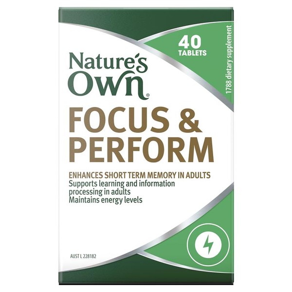 Nature's Own Focus & Perform Tab X 40