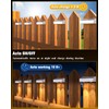 Solar Fence Lights 8 Pack, 50 Lumens Outdoor Fence Solar