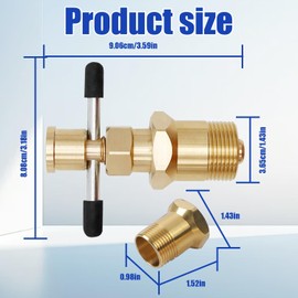 2-in-1 Olive Puller Tool for Plumbing – Durable Metal Compression Ring Remover and Olive Extractor for 15mm & 22mm Pipes – Essential Plumbing Tool for Tap Fittings and Pipe Maintenance