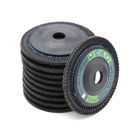 WINGONEER 10 Pack 100mm 3.9" Premium High Density Baked Aluminum Oxide Flap Disc - 60 Grit