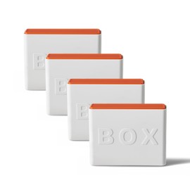 Metgoods Flosser Dispenser Dental Floss Case with Mirror, Professional Toothpicks Sticks with Travel Case Floss Picks, Dental Picks for Teeth Cleaning, 72 Count （4 PCS Family Pack）