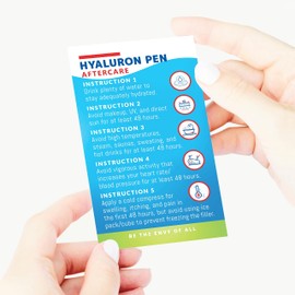Havongki - 100 Pack - Premium Hyaluron Pen Lip Filler Aftercare Instructions Card 2 x 3.5" Accessories Supplies Kit Care - HP12A100_N