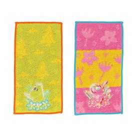 Marushin 1505015300 Pocket Towel, Set of 2, Moomin Valley, Scandinavia, Moomin Valley, Stylish, Cute, Women's, Nursery School, Kindergarten, Entrance Kindergarten, Kindergarten, School Entrance, Mini