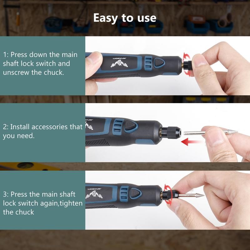 JENABOM Rotary Tool Kit Rotary Tool with Accessories & Flex