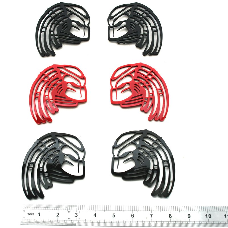 2Pcs Predator Emblems Car Badge, Custom 3D Exterior Automotive Accessories,