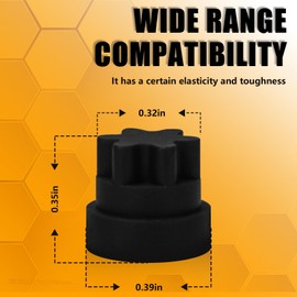 Rubber Grate Feet Part for Thermador Bosch Range/Gas Cooktop, Stove Grill Rubber Feet Replacement 00618112 1999626 617174 618112 AH3478553 EA3478553 PS3478553, 30 Pack