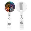 quohet 2 Pack Retractable Badge Holders Cute Badge Reel Badge