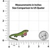 Clayton Jewelry Labs Green Anole Lizard Enamel Pin (Brown)