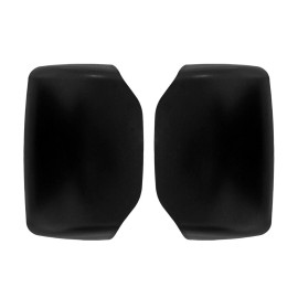 HIGHSOAR Black Hood Mirror Cover Pair For Kenworth T680 T880 Peterbilt 579 587 LH&RH Side