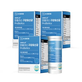 The Health Dream Den Plus Refreshing Chewable Oral Lactobacillus Enteric Lactobacillus 30 Tablets, 3 Pieces / 더건강드림 덴플러스 상쾌한 씹어먹는 구강유산균 장유산균 30정, 3개