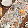 Artoid Mode Beige Eucalyptus Leaves Fall Table Runner, Seasonal Autumn