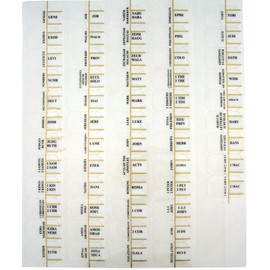 Catholic Bible Tabs, Clear Plastic, 1/2 Inch
