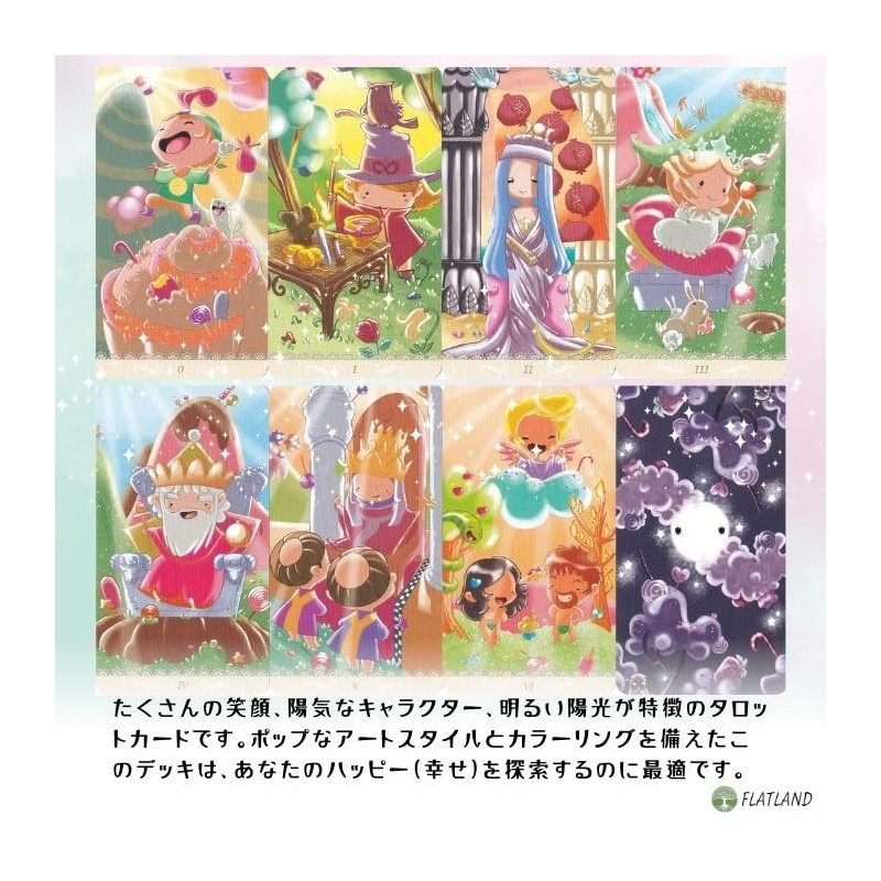 Happy Tarot Happy Tarot Divination with Japanese Manual (English Language