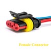 HYAT 3 Sets Car Waterproof Electrical Connector,18 AWG 3 pin