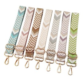 PTNKUIIY Adjustable Shoulder Strap for Bags 3.8 cm Bag Straps for Changing, Colourful Shoulder Strap with Carabiner 72-130 cm Carry Strap for Shoulder Bags Handbags Strap Brown