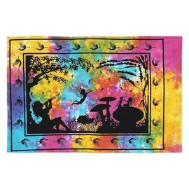 AVA Collections Colourful Angel FAIRY LOVE Tapestry Wall Hanging Mandala Bohemian Wall Poster Tapestry (Size 40 x 30 inches) (Multi)