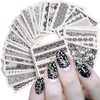 40pcs/set Lace Flower Flower Nail Seal Water Nail Seal Gel