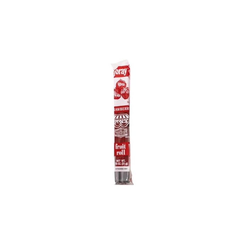 Fruit Roll Strawberry Flavor – 0.75 oz Individually Wrapped Rolls