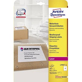 Address Labels 99, 1X139 wetterf Zweckform L799425 100St