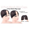 2 Pcs 1.4X3 Inch U Part Wig Cap for Making