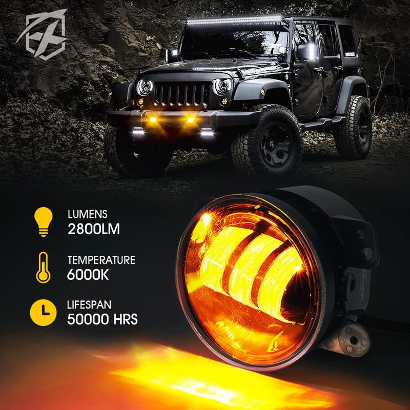fl-r4in-60 W-1variation, Fog Light - Amber