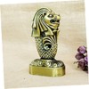 ULTECHNOVO 1Pc Creative Merlion Statue Decorative Bronze Metal Artware for