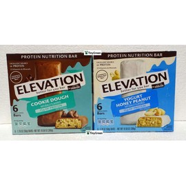 Elevation by Millville Protein Nutrition Bar Two Flavors Bundle (Pack of Two)