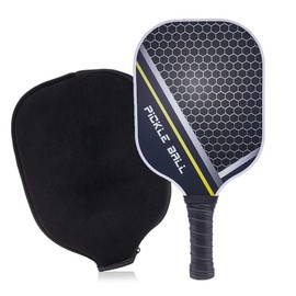 Toolzia Pickleball Paddle Set Graphite Carbon Fiber 2 Paddles with Balls and Carry Bag