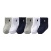 Polo Baby Sport Quarter Sock 6 Pair Pack, Navy White,