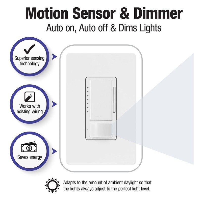 Lutron Maestro LED+ Motion Sensor/Dimmer Switch | 150W LED |