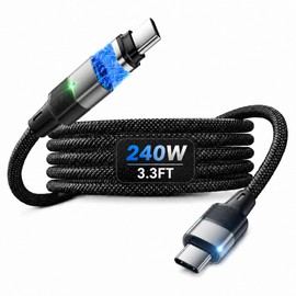 240W Magnetic USB C Cable 3.3FT Universal Adapter for Any Type-C Cable