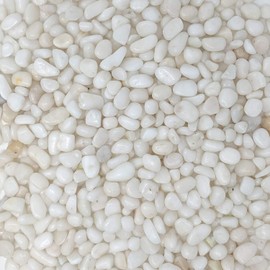 Midwest Hearth Decorative Polished White Pebbles 3/8" Gravel Size (10-lb Bag)