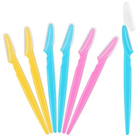 Multicolor Eyebrow Razors Set, Face Razor Multipurpose Facial Razor for Women Men Eyebrow Trimmers Shaver with Protective Cover, Hair Removal Tools for Face Body Use (6)