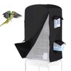DONGKER Bird Cage Cover,Waterproof Bird Black-Out Warm Cover with Zipper