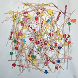 Aqibera Cocktail Picks 4.7" Sticks Toothpicks Party Supplies, 100 Count (Misc)