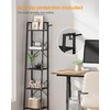 Hzuaneri Ladder Shelf, Bookshelf Bookcase, Freestanding Corner Storage Shelve with