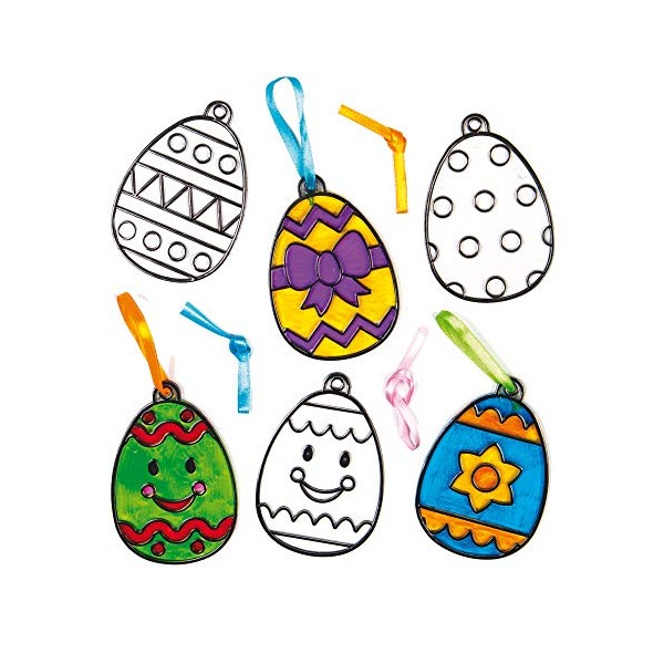 Baker Ross AC666 Easter Egg Acrylic Suncatcher Hanging Window Decoration