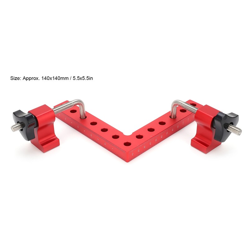 Square Positioning Ruler Kit Aluminum Alloy Right Angle 90 Degree