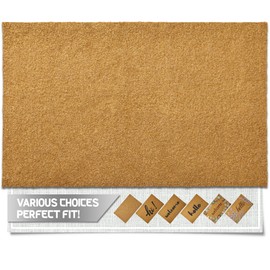 SAKSUN Door Mat Welcome Outdoor Mats: Artificial Coir Doormat for Indoor Outdoor Outside Home Entrance - Front Door Mat Non-Slip Backing Washable Fall Mats for Porch Entryway Floor Decor (Blank, 17"x 30")