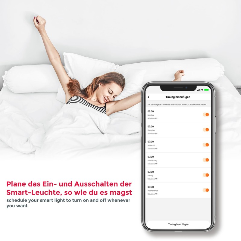 B.K.Licht Smart LED Ceiling Light with App Control and Voice