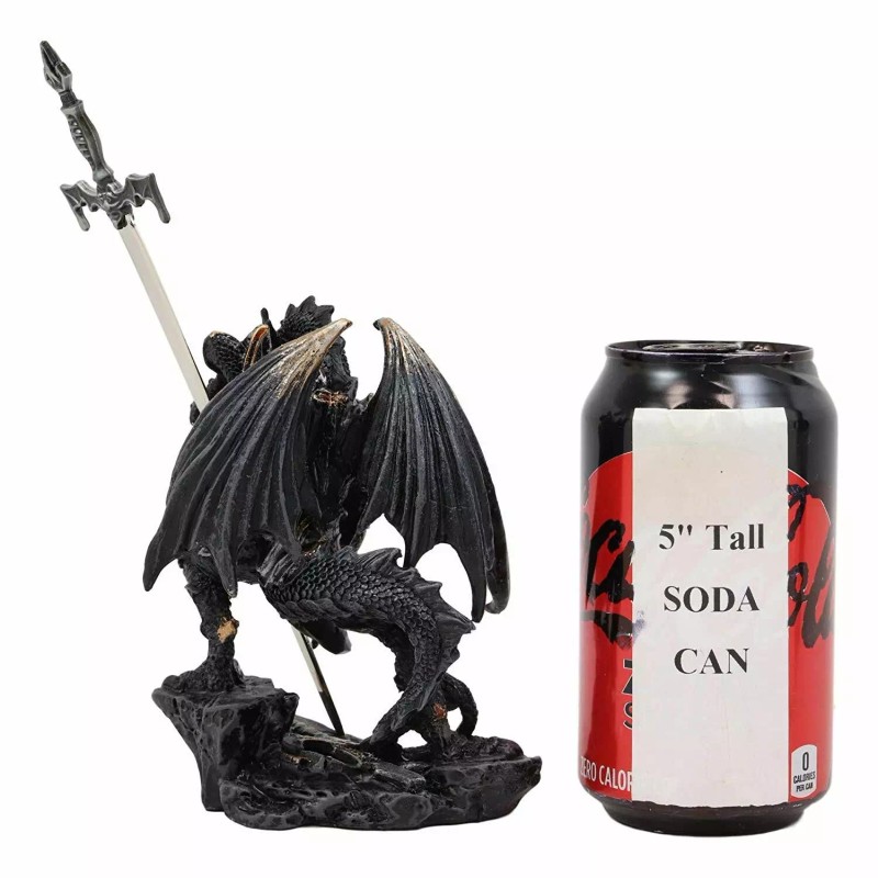 Ghost Elemental Dragon With Battle Armor And Long Sword Letter