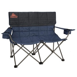 Kelty Loveseat Camping Chair – Folding Double Camp Chair for Festivals, Camping and Beach Days, Dark Shadow/Navy