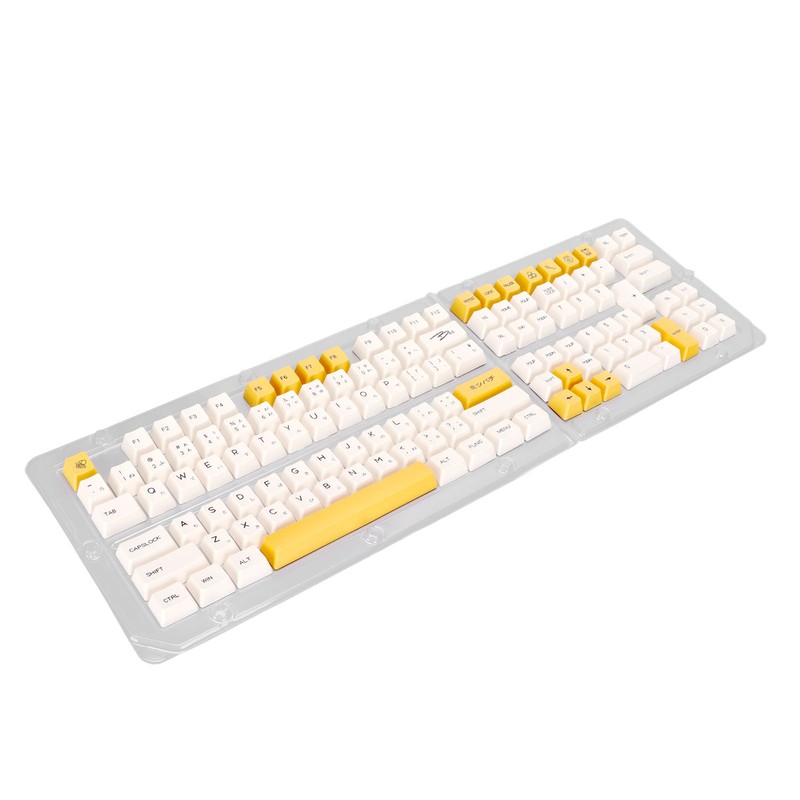 Keyboard Keycaps Bee Milk Subject PBT Material OEM Height Dye
