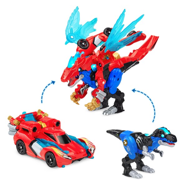 VTech Switch & Go Dinos Armour Up Dragon T-Rex, Interactive