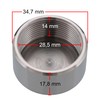 foto-kontor End Cap (2 Pack) Suitable for Heimeier Thermostat Thread