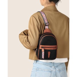 FADEON Small Sling Bag for Women - Mini Crossbody Bag - Designer Sling Purse Cute PU Leather Shoulder Bags