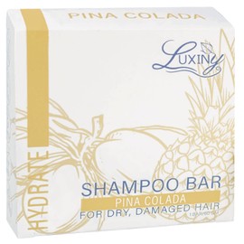 Luxiny Natural Shampoo Bars for Hair, Made in USA, Up to 60 Washes of Vegan, Sulfate Free Shampoo, Use at Home & a Travel Shampoo – All Hair Types (Pina Colada)