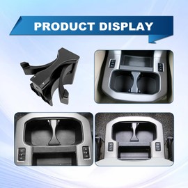 Cup Holder Insert Divider Compatible with Toyota 4Runner 2003 2004 2005 2006 2007 2008 2009 Year Replaces 55604-35050 5560435050
