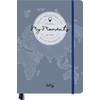 GuideMe Reisetagebuch Travel Diary „Welt“: Tagebuch zum Ausfüllen mit freien