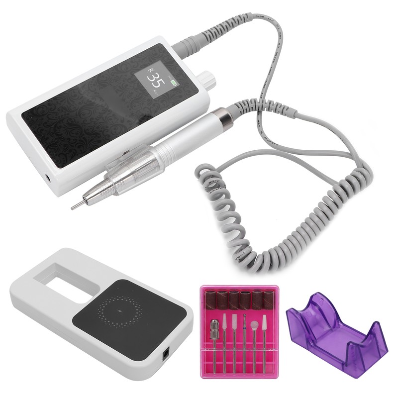 Nail Drill Machine Polishing Shape 35000rpm Wireless Electric Nail File